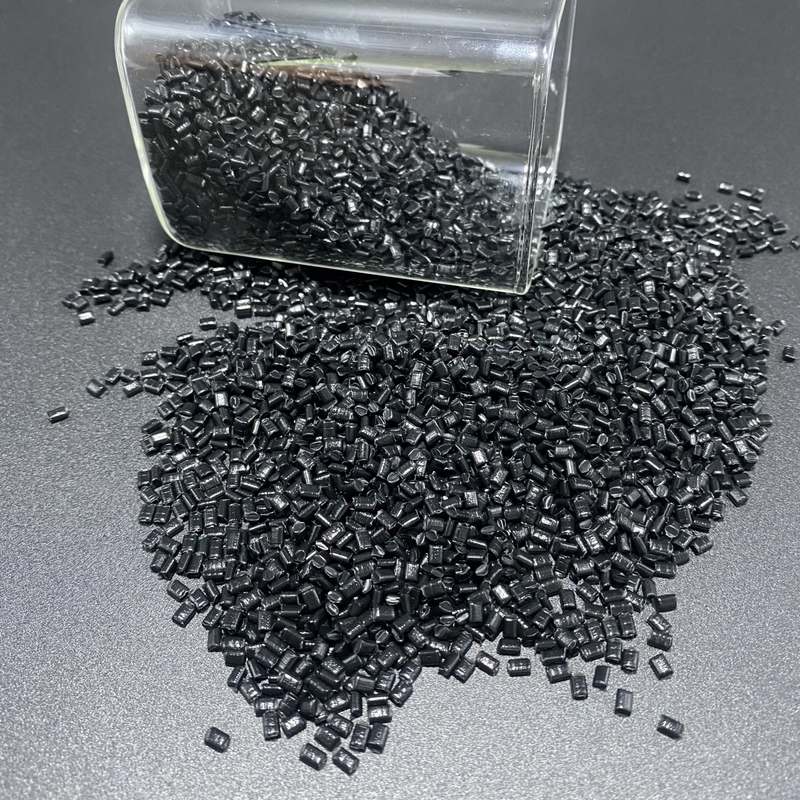 Bahan baku fluoroplastik yang disesuaikan Pellet kecil bentuk warna hitam Industri