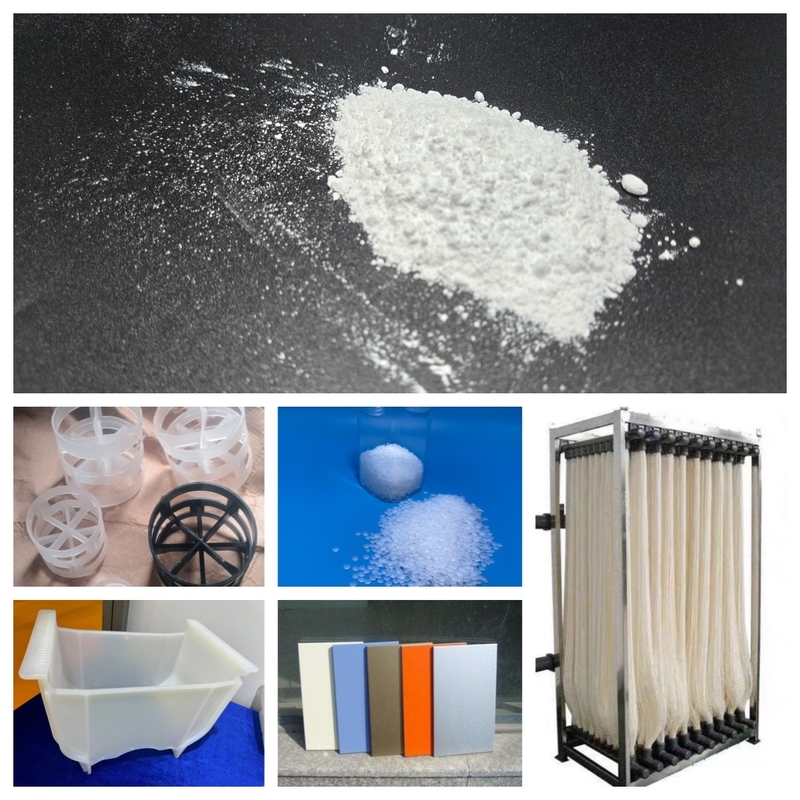 Putih PVDF Polyvinylidene Fluoride Powder 24937-79-9 Anti Korosi