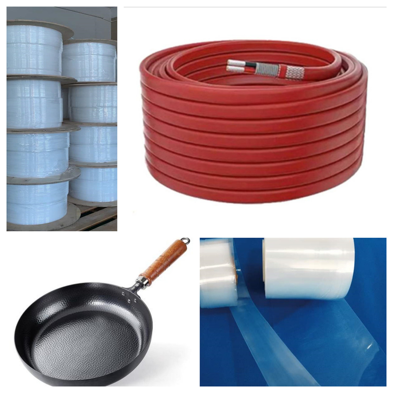 Pellet resin FEP tahan UV Kekuatan tarik 25 MPa Dengan titik leleh 270.C