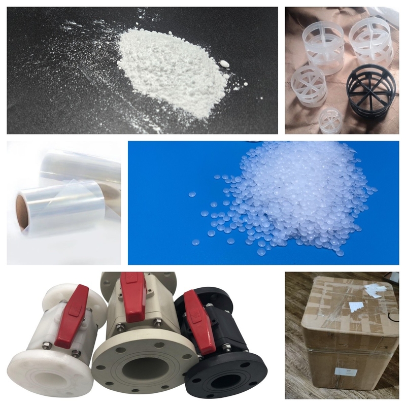 Kekuatan tarik 50-60 MPa PVDF pelet, PVDF halus butiran untuk extrusion molding
