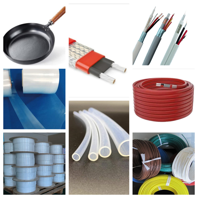 Custom Color Fluoroplastics Bahan baku Granules UV Resistant FDA Compliant