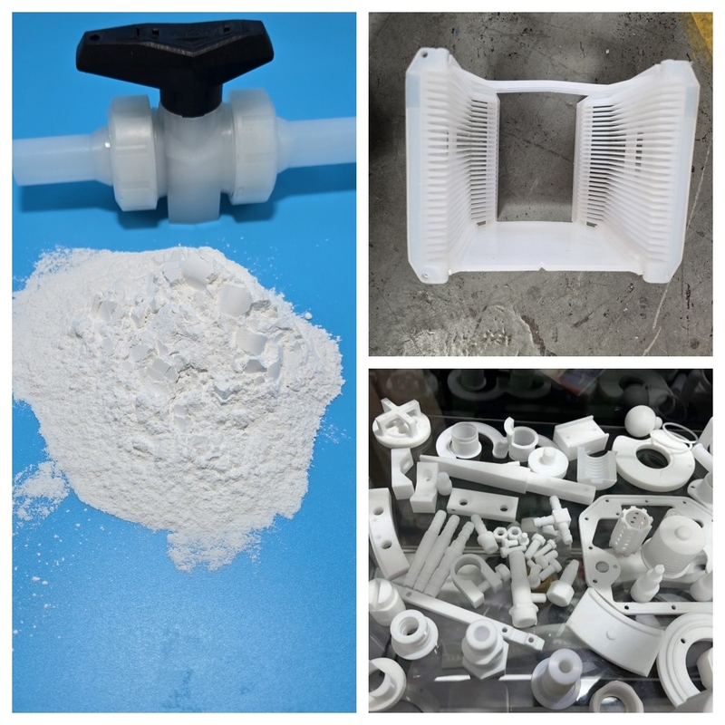 PFA Resin In PFA Bagian Injeksi Cetakan Untuk Komponen Presisi Yang Membutuhkan Ketahanan Kimia Tinggi